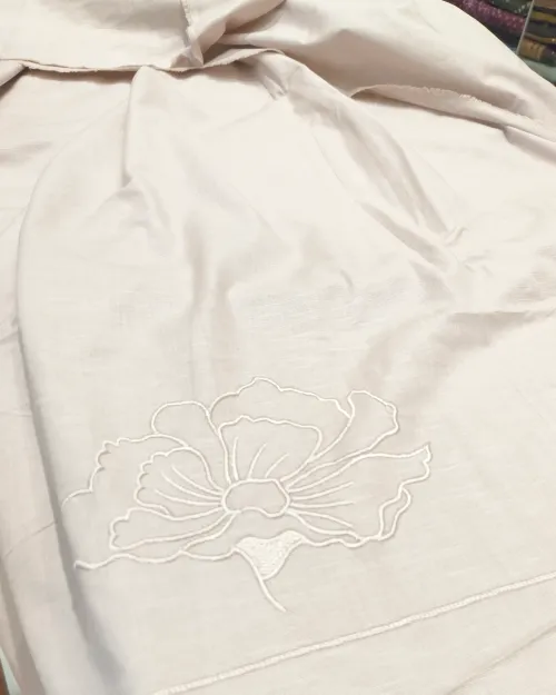 Mauve Color Pure Cotton Unstitched Suit Set