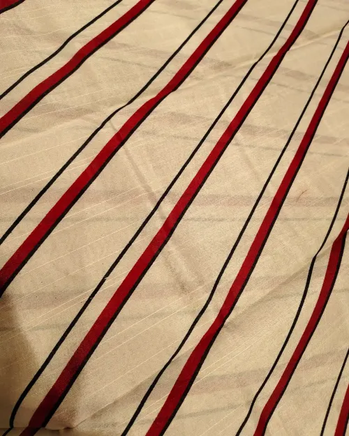 White Cotton Silk Lahariya Saree