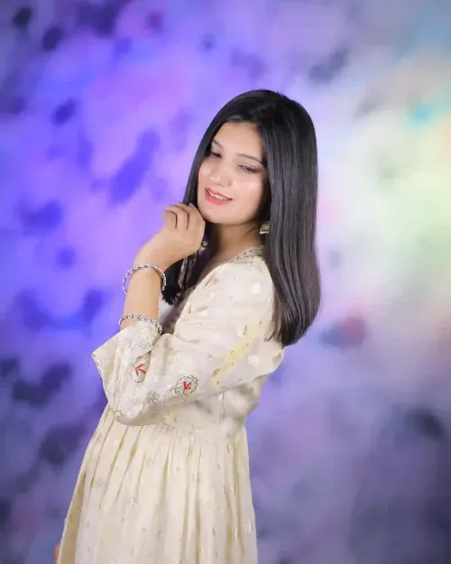 Golden Color Brocade Style Anarkali Suit