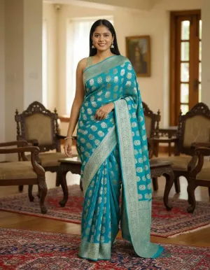 banarasi georgette saree blouse designs 
