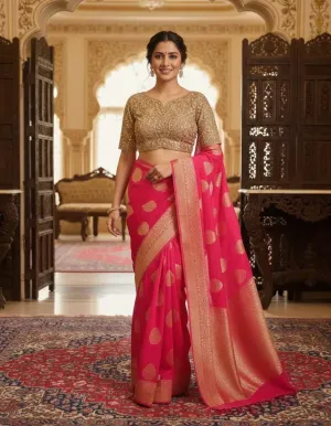 Chiffon Georgette Saree Blouse Designs