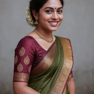 South Indian blouse sleeves Design