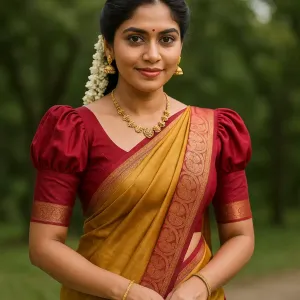 South Indian Puff Blouse Designs