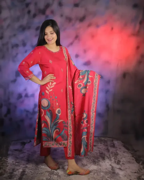 Rani Color Sequence Work Straight Suit