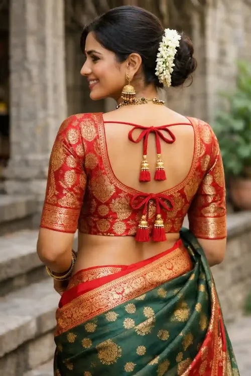 Banarasi Blouse Back Design