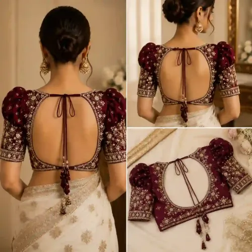 Backless Blouse Design