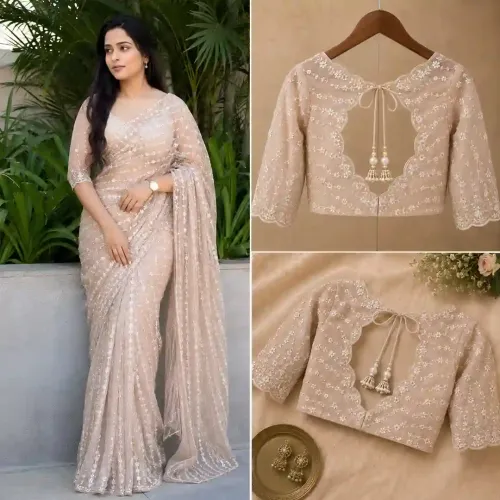 Trendy Cotton Saree Blouse Designs